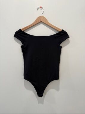 Everlane Black Off-Shoulder Bodysuit
